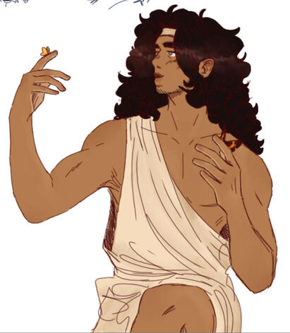 friend's OC flat color half body