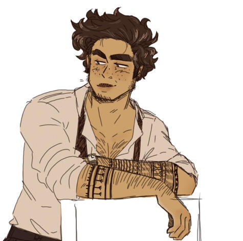 OC half body flat color